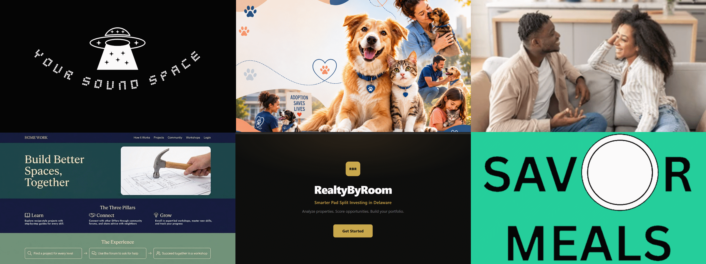 Collage of CodeSquad student projects